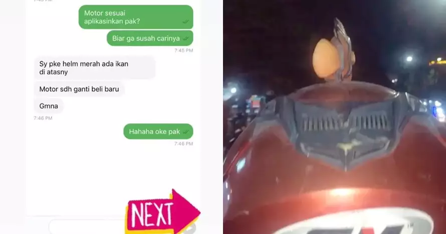 hiasan helm driver ojek online lucu © berbagai sumber