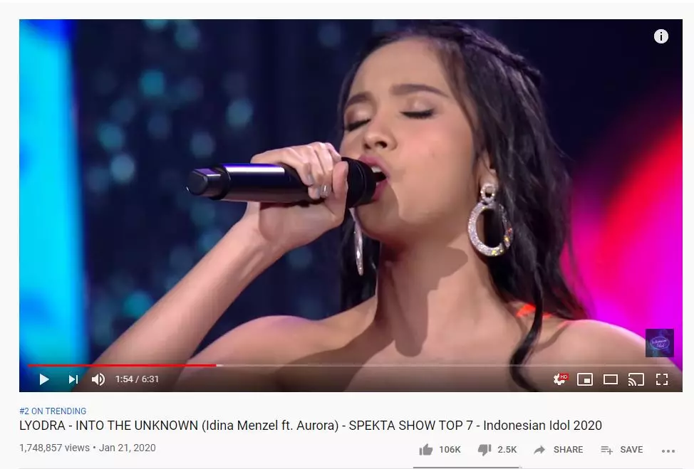 momen trending Indonesian idol 2020 YouTube