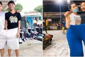 10 Potret pengungsi erupsi Gunung Taal pakai baju sumbangan, seru