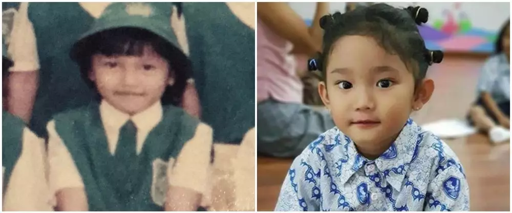 Masa kecil Ayu Ting Ting mirip Bilqis Instagram 