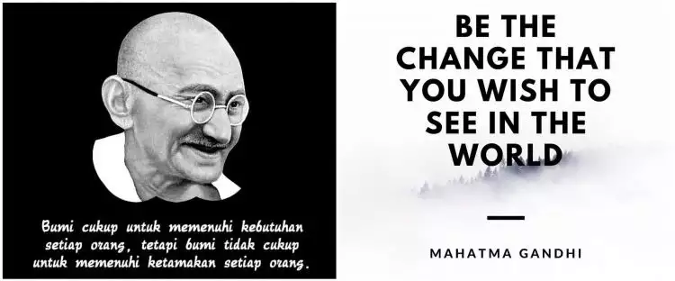 40 Kata-kata quote bijak Mahatma Gandhi tentang kehidupan