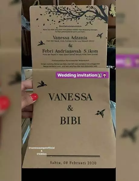 nama undangan vanessa © 2020 brilio.net