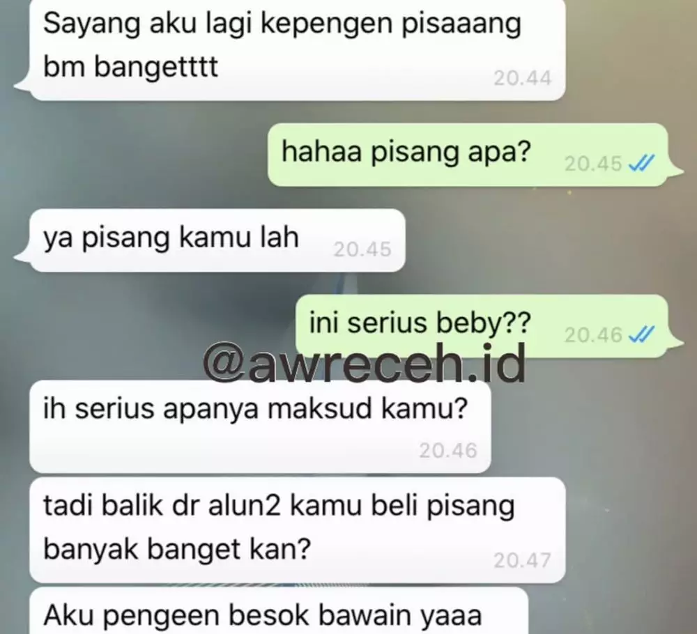 chat WA lucu dari pacar gagal romantis © 2020 instagram.com