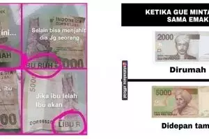 10 Meme lucu soal duit ini mengundang senyum