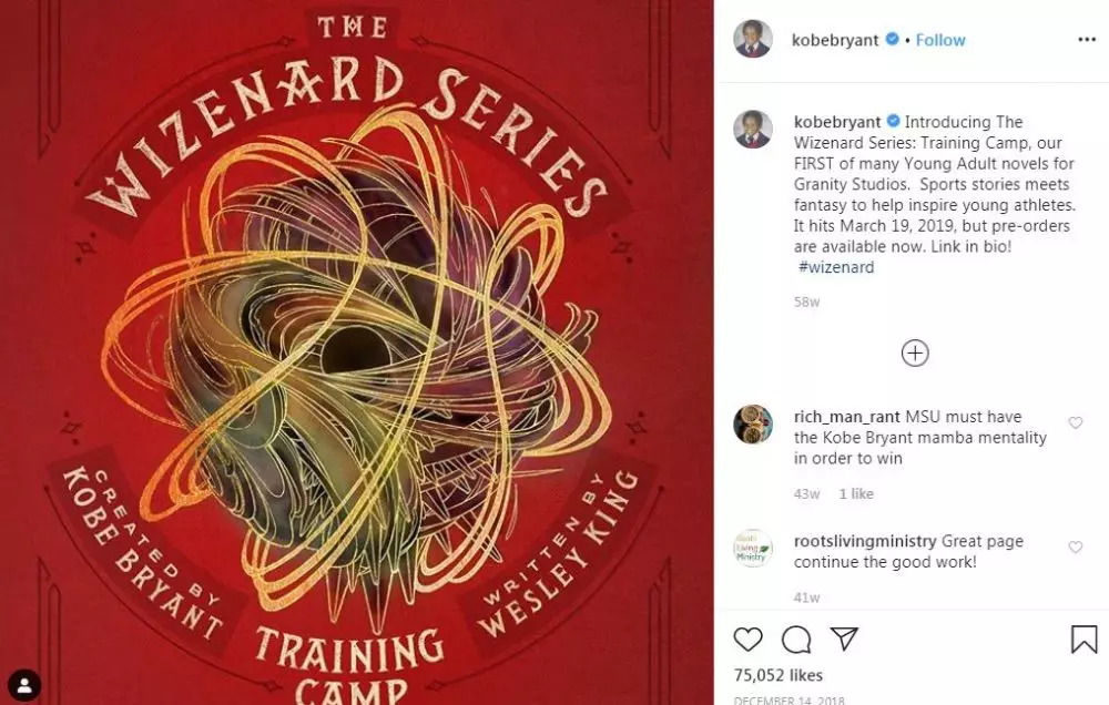 5 Buku karya Kobe Bryant, ada fiksi dengan sentuhan fantasi sihir berbagai sumber