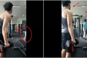 Viral pria jatuh dari atap, pertanyaan orang sekitar bikin bingung