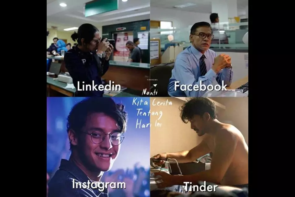 10 Meme beda foto LinkedIn, Facebook, Instagram, & Tinder © 2020 brilio.net