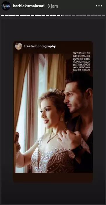 Prewedding Barbie Kumalasari & pria bule Instagram  Prewedding Barbie Kumalasari & pria bule Instagram