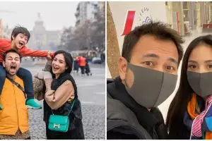 Khawatir virus Corona, ini 5 potret Raffi Ahmad liburan pakai masker