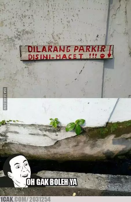 meme lucu papan petunjuk jalan © 2020 1cak.com