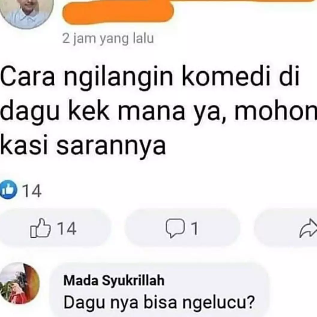 10 Tanya jawab lucu di grup Facebook ini endingnya kocak