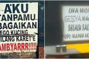 15 Tulisan lucu Bahasa Jawa di truk ini bikin ketawa