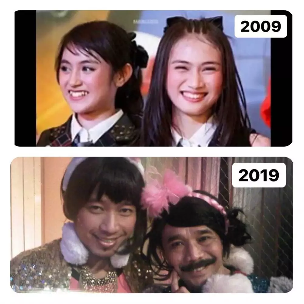 Potret seleb tirukan gaya artis lain ini curi perhatian Instagram 