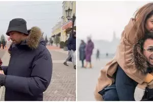 6 Potret Raffi & Nagita bagi duit di Budapest, totalnya puluhan juta