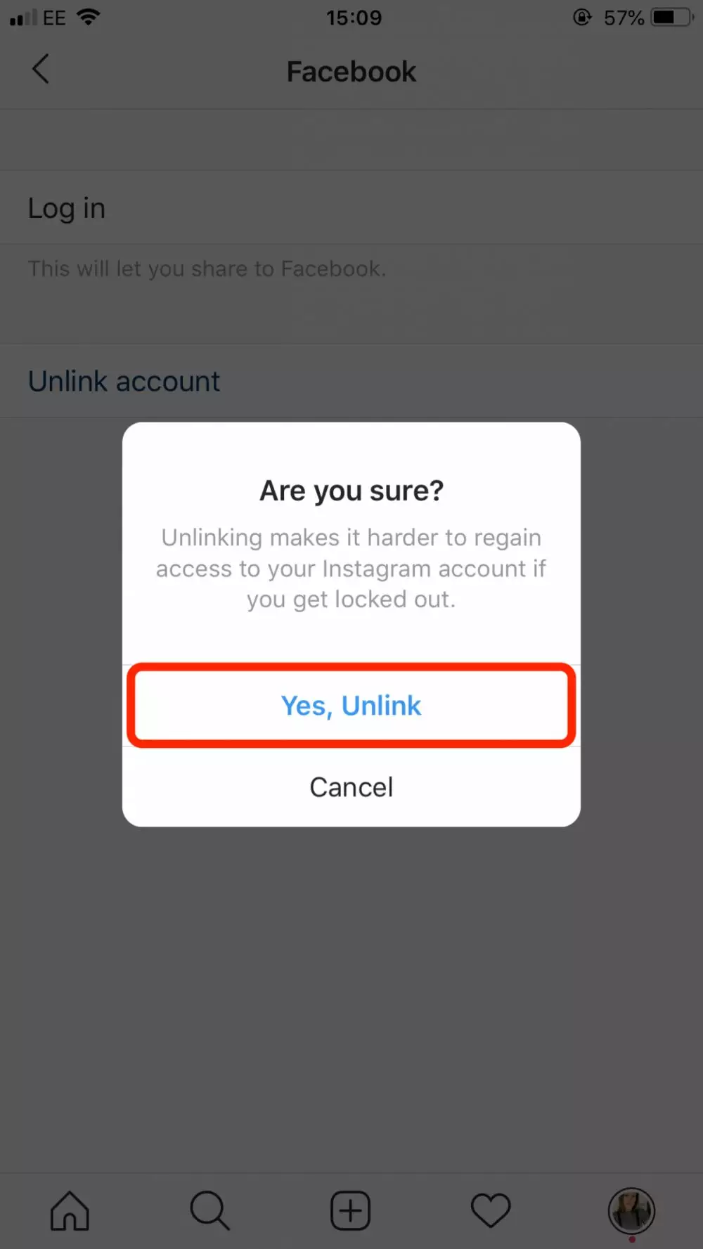 Memutus hubungan Instagram dari Facebook © 2020 brilio.net