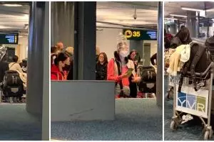 Takut kena virus Corona, wanita ini pakai galon sebagai masker