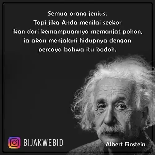 Kata-kata quote Albert Einstein Instagram/@bijakwebid  @visual_quote Kata-kata quote Albert Einstein Instagram/@bijakwebid  @visual_quote