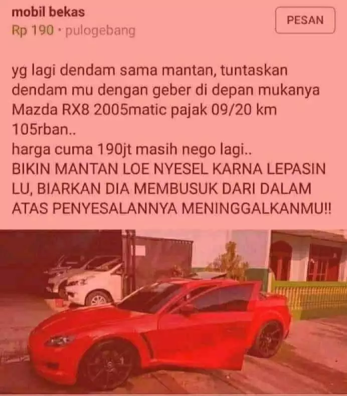 barang dijual di Facebook lucu © 2020 instagram.com