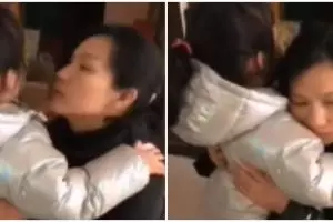 Momen haru ibu pamitan pada anaknya untuk bantu korban di Wuhan