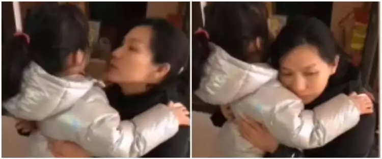 Momen haru ibu pamitan pada anaknya untuk bantu korban di Wuhan