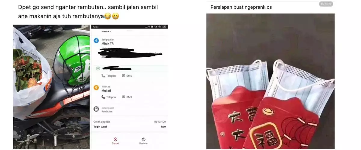 10 Potret kelakuan usil driver ojek online ini lucu banget