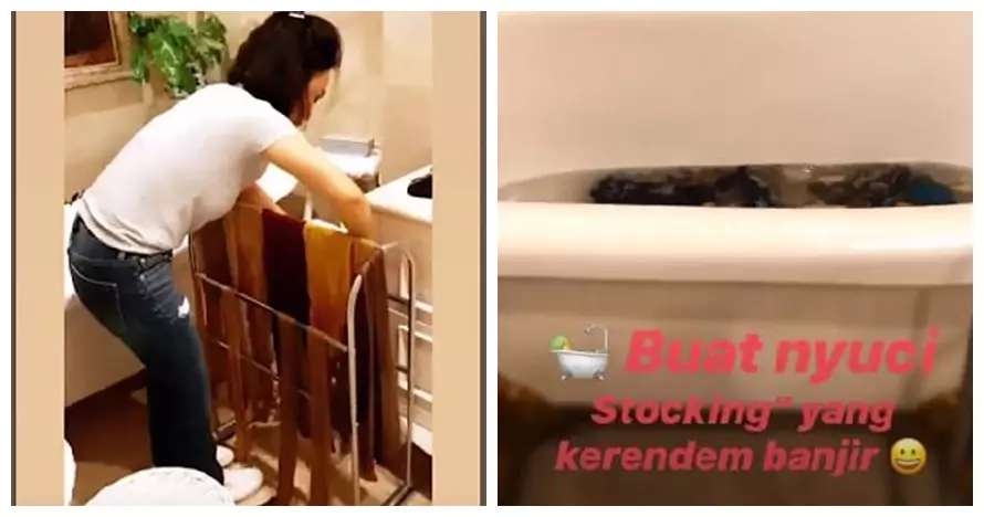 Seleb cuci baju sendiri ini tuai pujian warganet Instagram Seleb cuci baju sendiri ini tuai pujian warganet Instagram