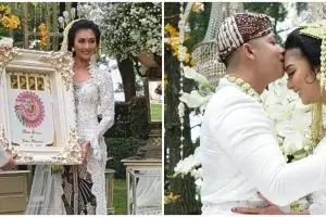 10 Momen akad nikah Kevin Liliana dan Oskar, digelar outdoor