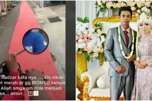 Viral pengantin gelar karpet merah 1 kilometer, ini alasannya