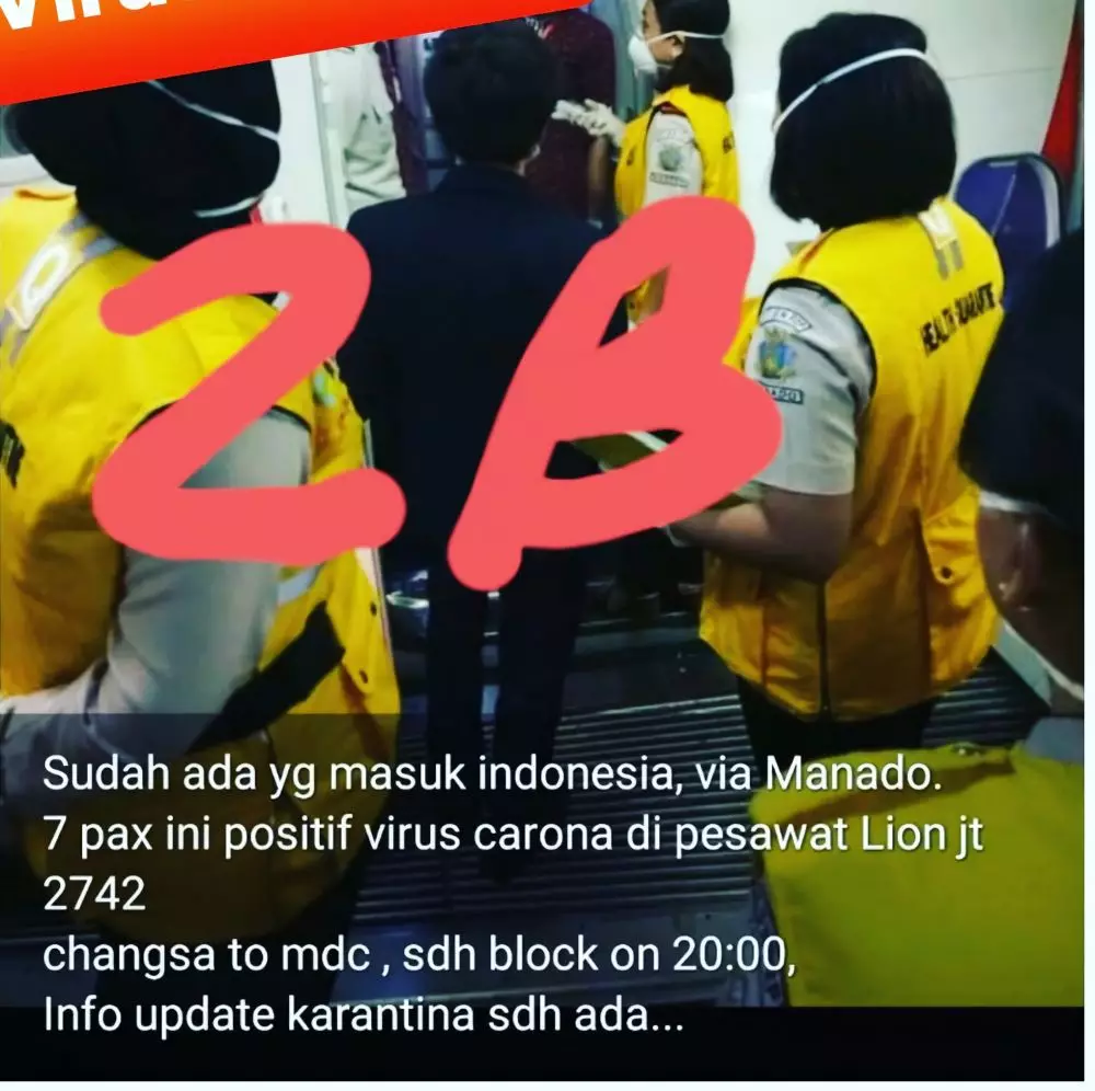 hoaks virus corona foto di indonesia © Twitter/@anjarisme