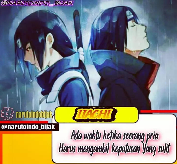 Kata-kata quote Uchiha Itachi instagram 