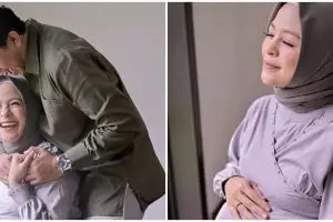 8 Gaya pemotretan maternity Tantri Kotak, penampilannya anggun