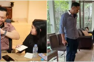 6 Potret Agus Yudhoyono dampingi Aira saat patah tulang, ajari jalan