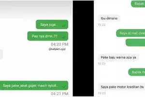 9 Chat lucu penumpang ojek online tanya atribut driver, kocak