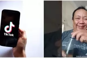 10 Aksi lucu bapak-bapak main TikTok ini bikin tepuk jidat
