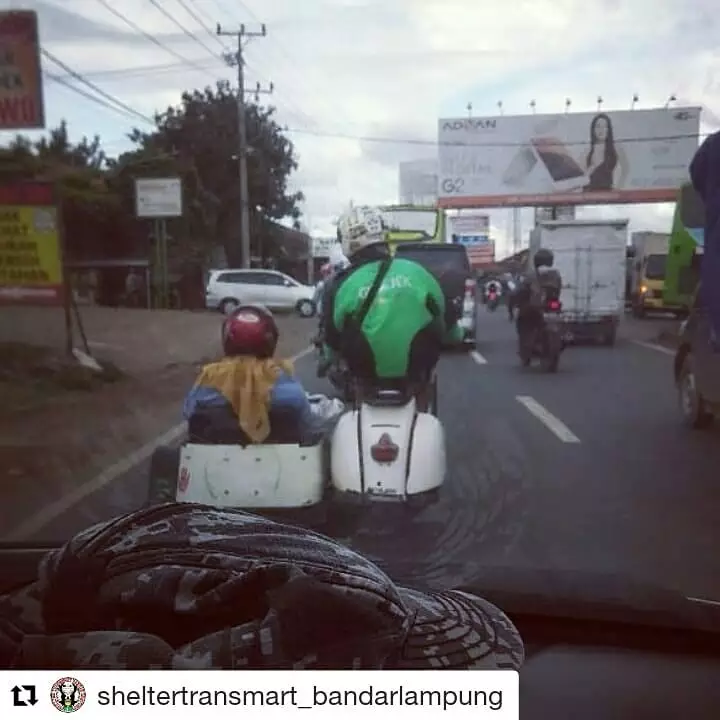 motor unik driver ojek online kocak © 2020 instagram.com