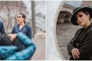 9 Gaya pemotretan Nagita & Raffi Ahmad di Paris, bak supermodel