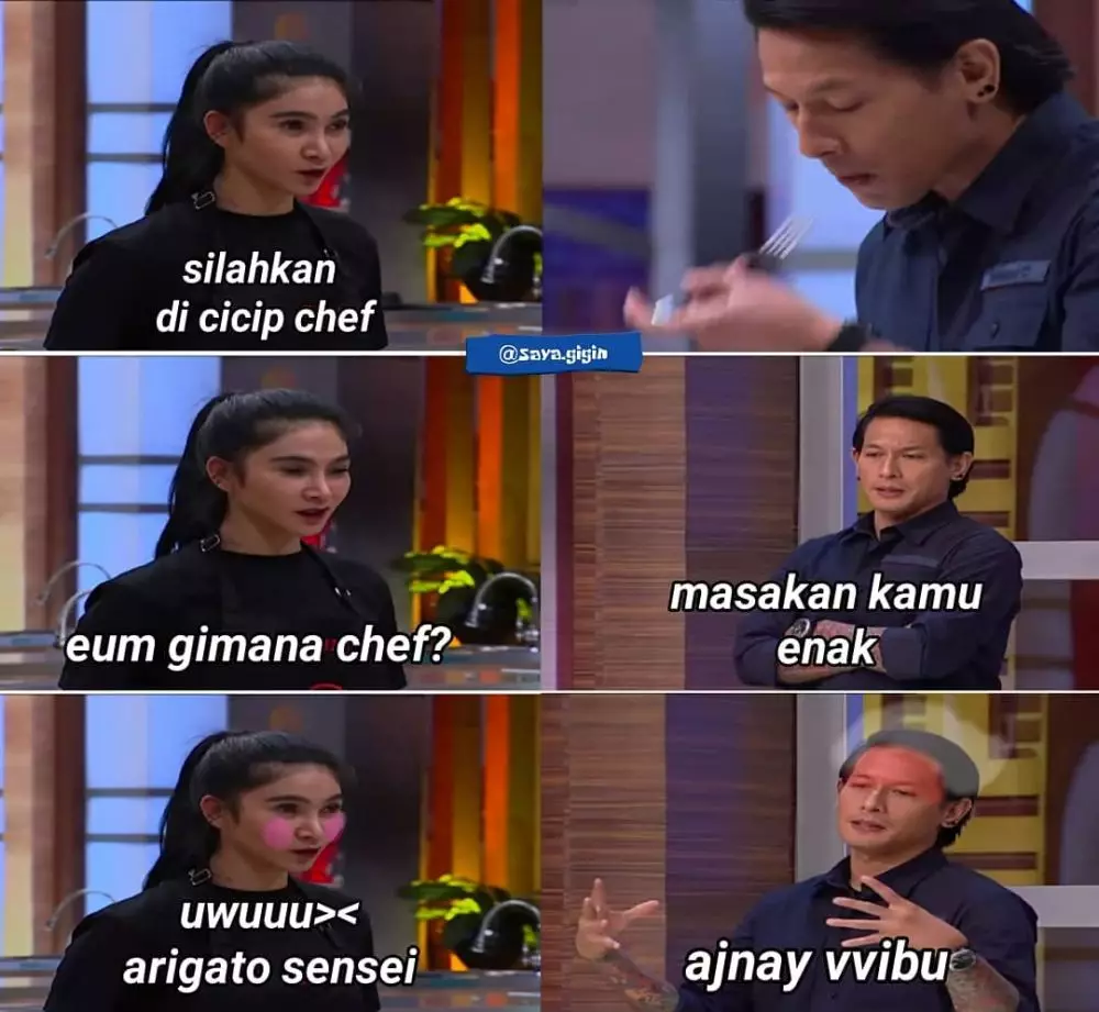 meme lucu gombalan ala MasterChef © 2020 instagram.com