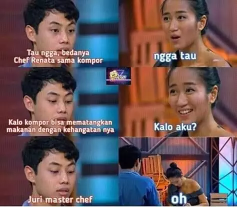 meme lucu gombalan ala MasterChef © 2020 instagram.com