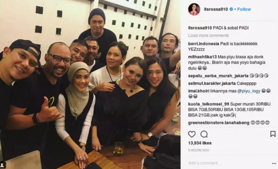 Potret ini bukti kedekatan Rossa & mantan suami Instagram 