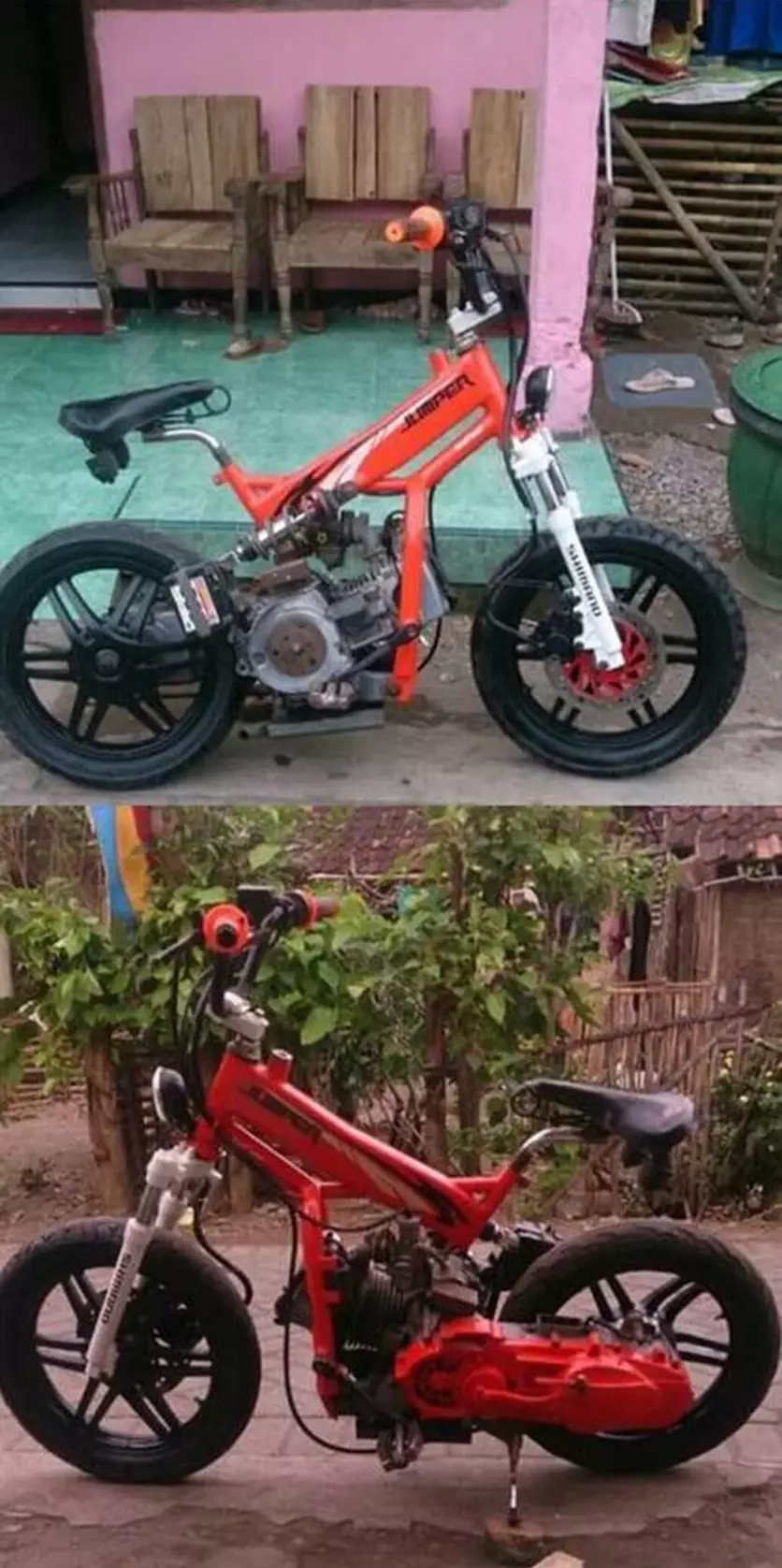 potret lucu modifikasi sepeda geleng kepala © 2020 1cak.com