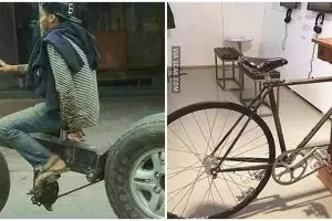 10 Sepeda modifikasi ini lucunya bisa bikin geleng kepala