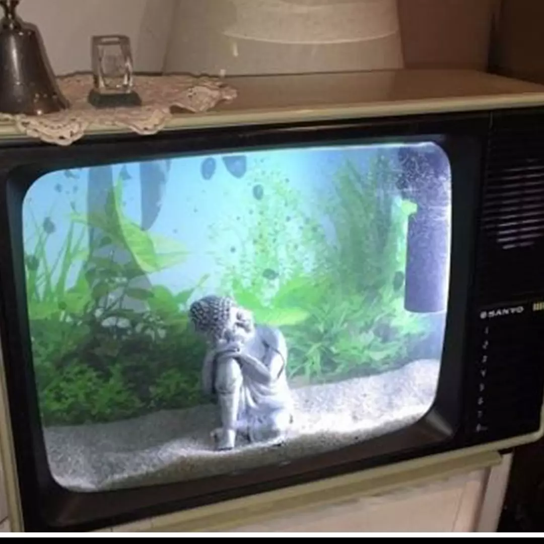 Viral cara nyeleneh ubah TV tabung jadi TV flat, kocak abis