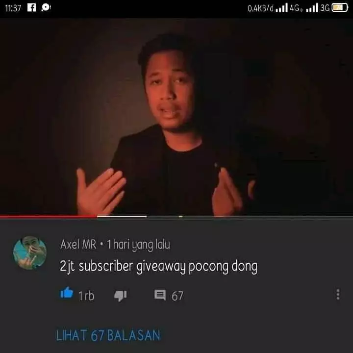 komentar YouTube paling nyeleneh © 2020 instagram.com komentar YouTube paling nyeleneh © 2020 instagram.com
