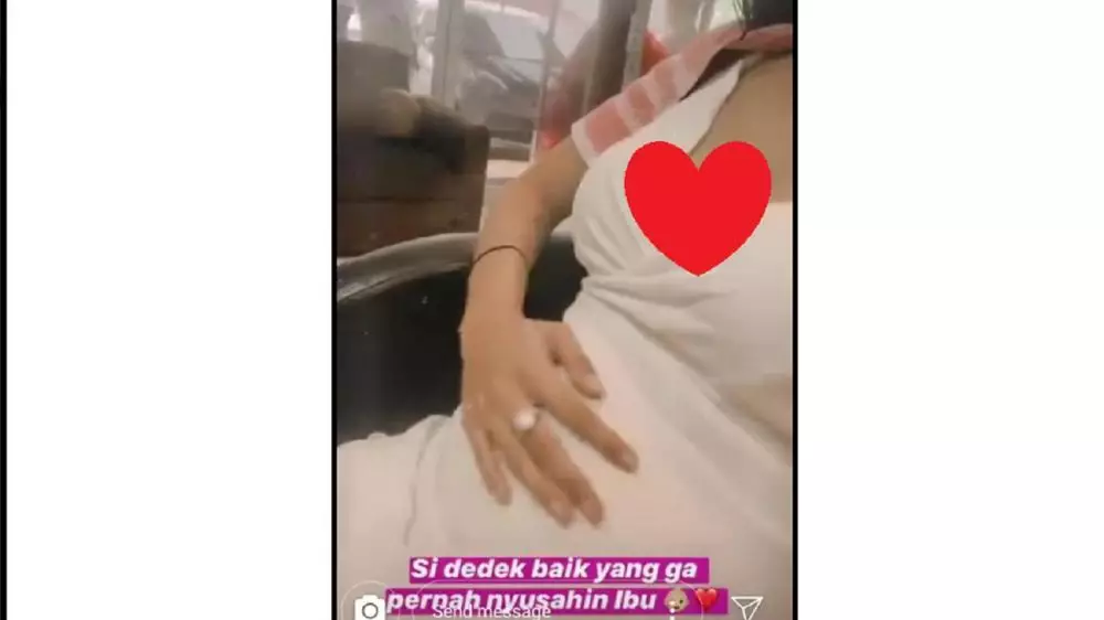 Vanessa Angel pamer perut buncit Instagram  Vanessa Angel pamer perut buncit Instagram