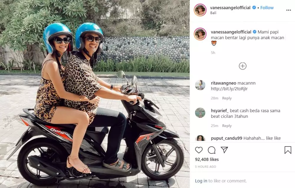 Vanessa Angel pamer perut buncit Instagram  Vanessa Angel pamer perut buncit Instagram