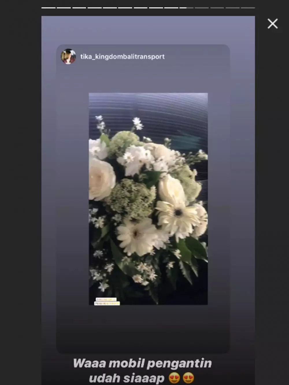 Persiapan resepsi Vanessa Anggel Instagram 
