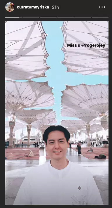 Momen Roger Danuarta umrah pertama kali Instagram