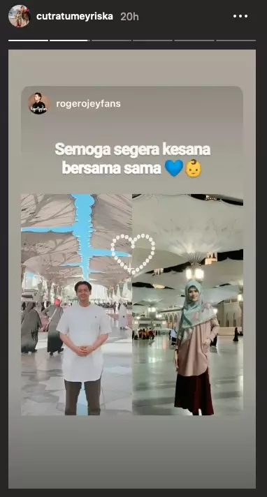 Momen Roger Danuarta umrah pertama kali Instagram