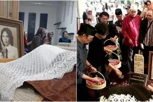 8 Momen pemakaman Yanti Noor, dikubur di liang lahat Chrisye