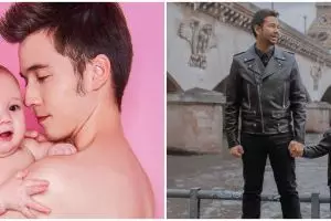 Gaya pemotretan 10 seleb ganteng & anaknya, bikin meleleh